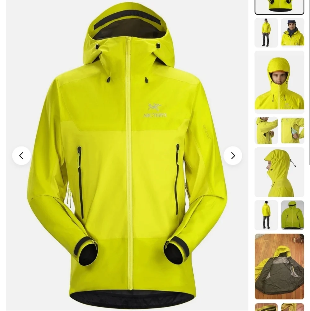 ARC'TERYX Beta SL Hybrid Mens Jacket GORE-TEX Lichen Neon Yellow - XL